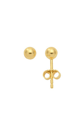 Ear studs gold 585/GG, sphere 4.00 mm