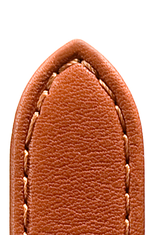 Pasek skórzany Softina 10mm czerwono-brązowy