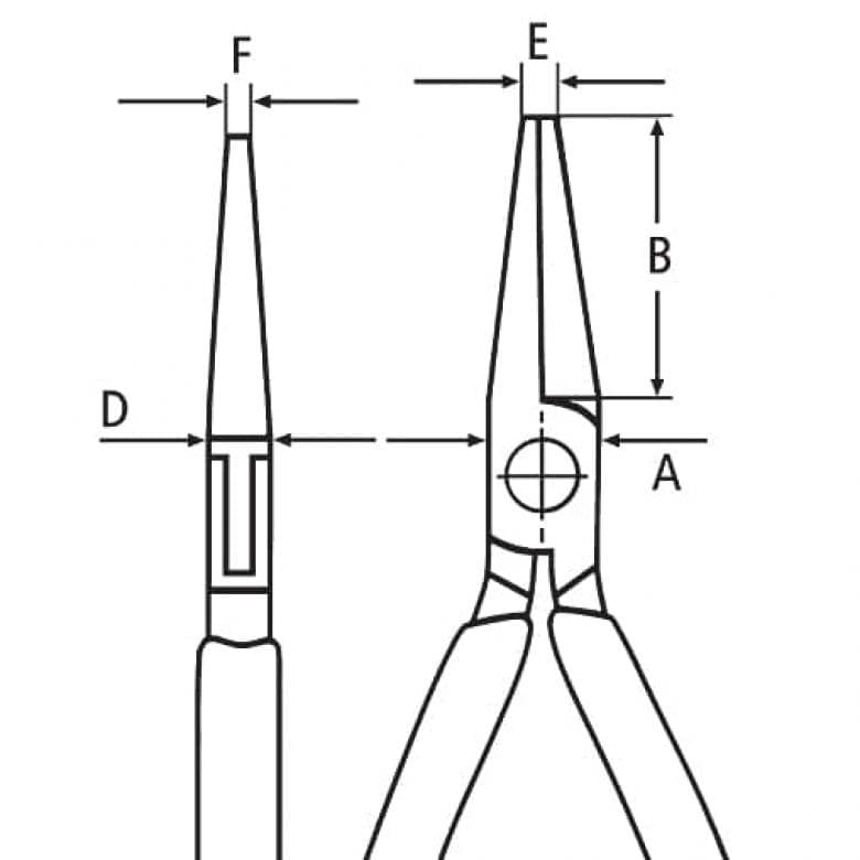 Knipex Elektronik-Greifzange ohne Hieb 115mm