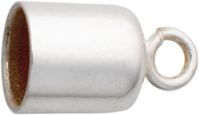_ Cap silver 925/- inner Ø 5.00mm with small eye, open
