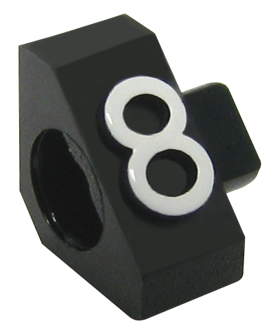_ Price tag 8 black/print white height 4 mm