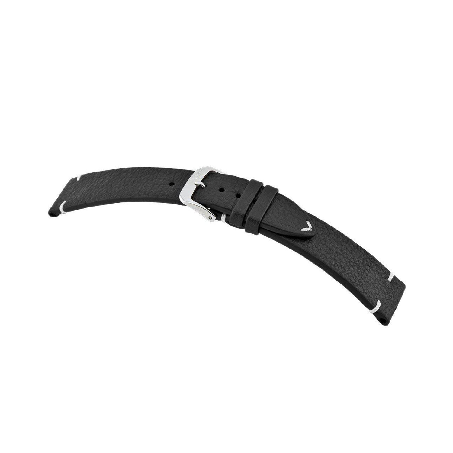 Manufakturwerk leather strap Altona black 22/18