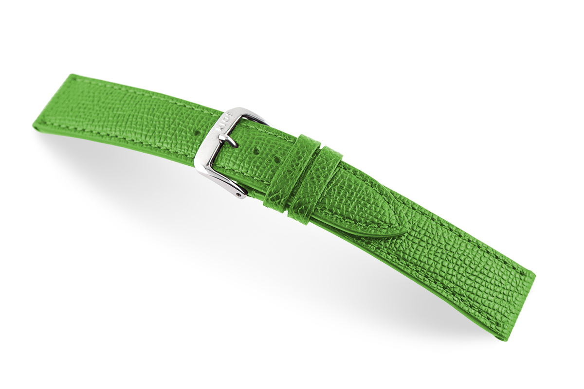 Leather strap Pasadena 14mm apple green