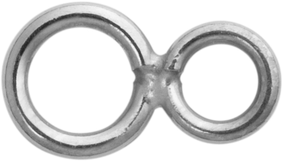 _ Doppelöse Silber 925/- Ø 3,50/4,50mm