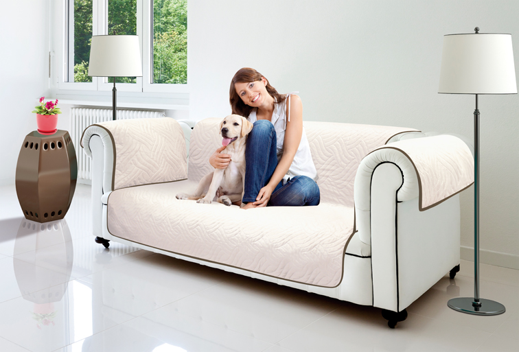 Sofa Cover - Schutz gegen Schmutz und Flecken - schwarz für 3-Sitzer