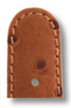 Lederband Dundee 18mm cognac mit Straußennarbung