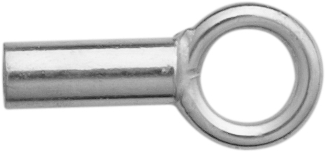 eindkapje voor nylon kettingen, zilver 925/- binnen Ø 0,20mm