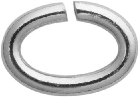 Bindering oval Silber 925/-  4,00x3,00mm, Stärke 0,80mm