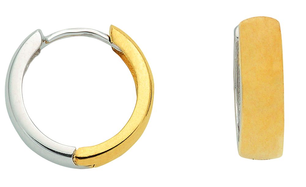 Creolen 2 Paar Silber 925/verg. Ø 13,8mm