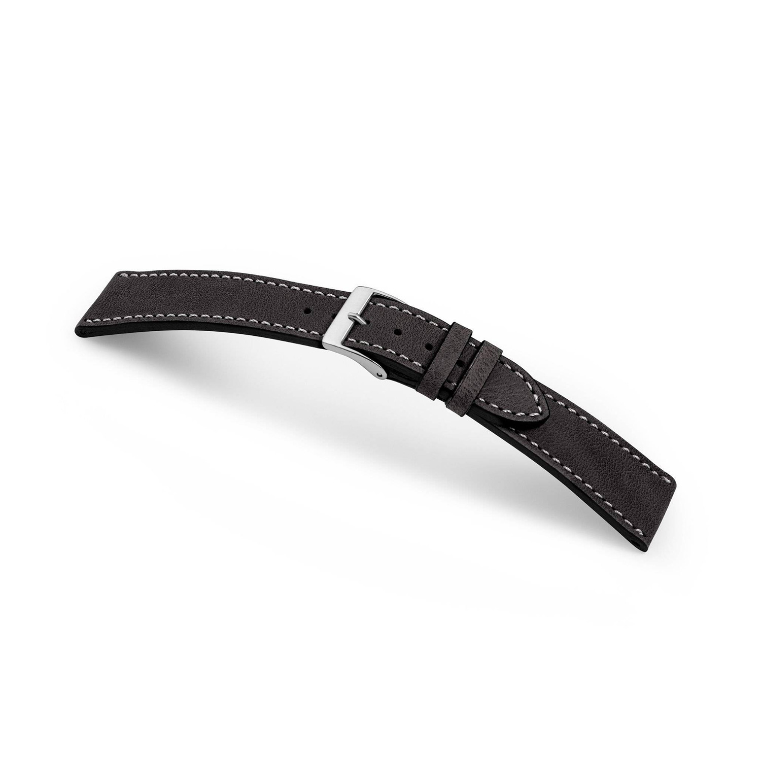 Manufakturwerk leather strap Hoheluft black 24/20