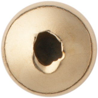 Lens gold 333/-Gg polished, round Ø 5.00mm