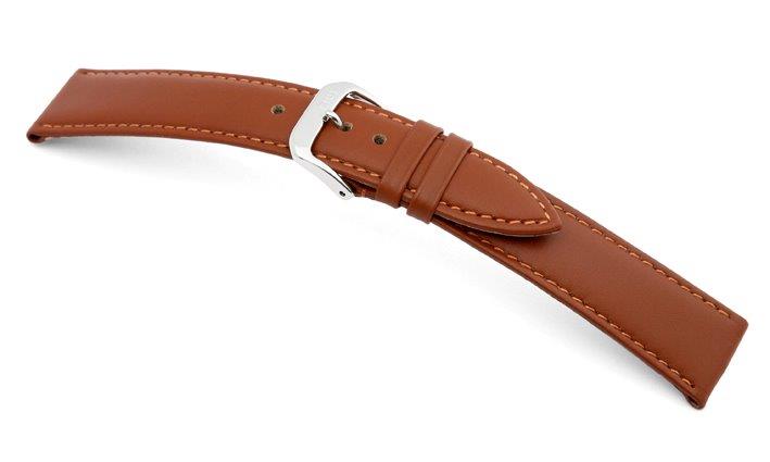 Lederband Arezzo 20mm cognac, glatt