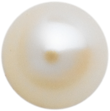 Half pearl Ø 1,00mm real 1/2 white
