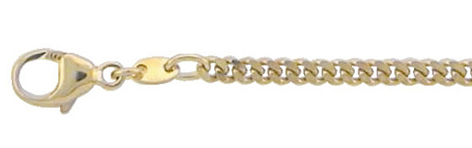 Bracelet gold 333/GG, curb chain 18.50 cm