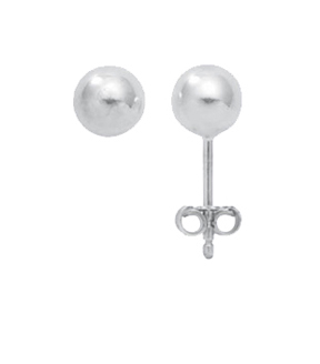 Ear studs 3 pairs silver 925/-  sphere 6.00 mm