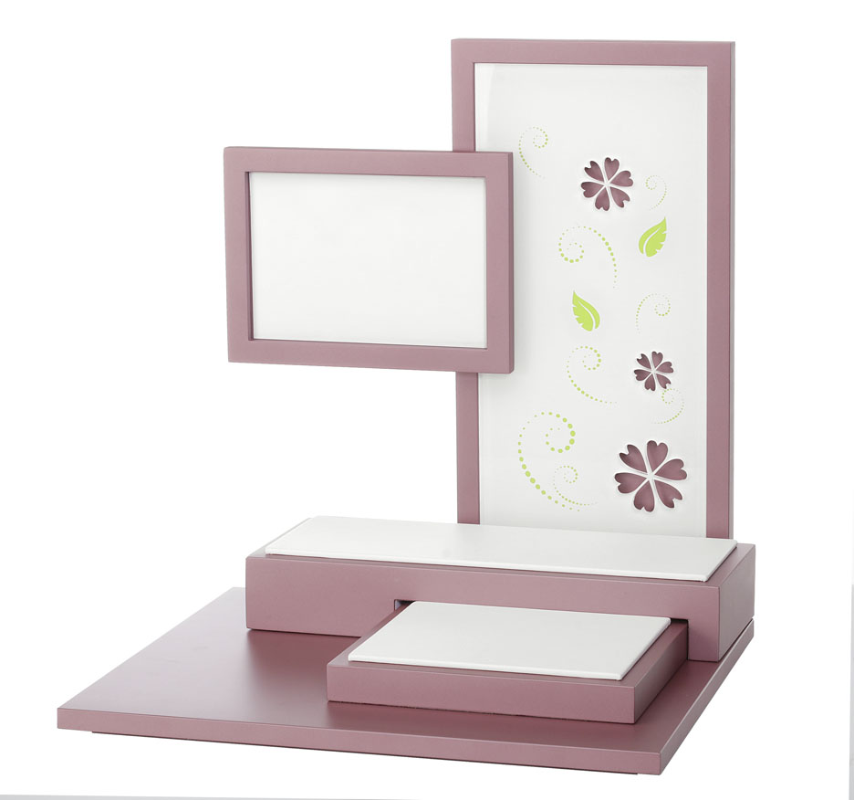 Display Set Flower rosa/weiß 4-teilig