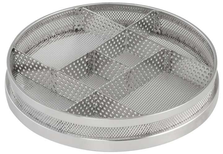 Strainer basket, dia. 80 mm, 8 compartments, height 14 mm