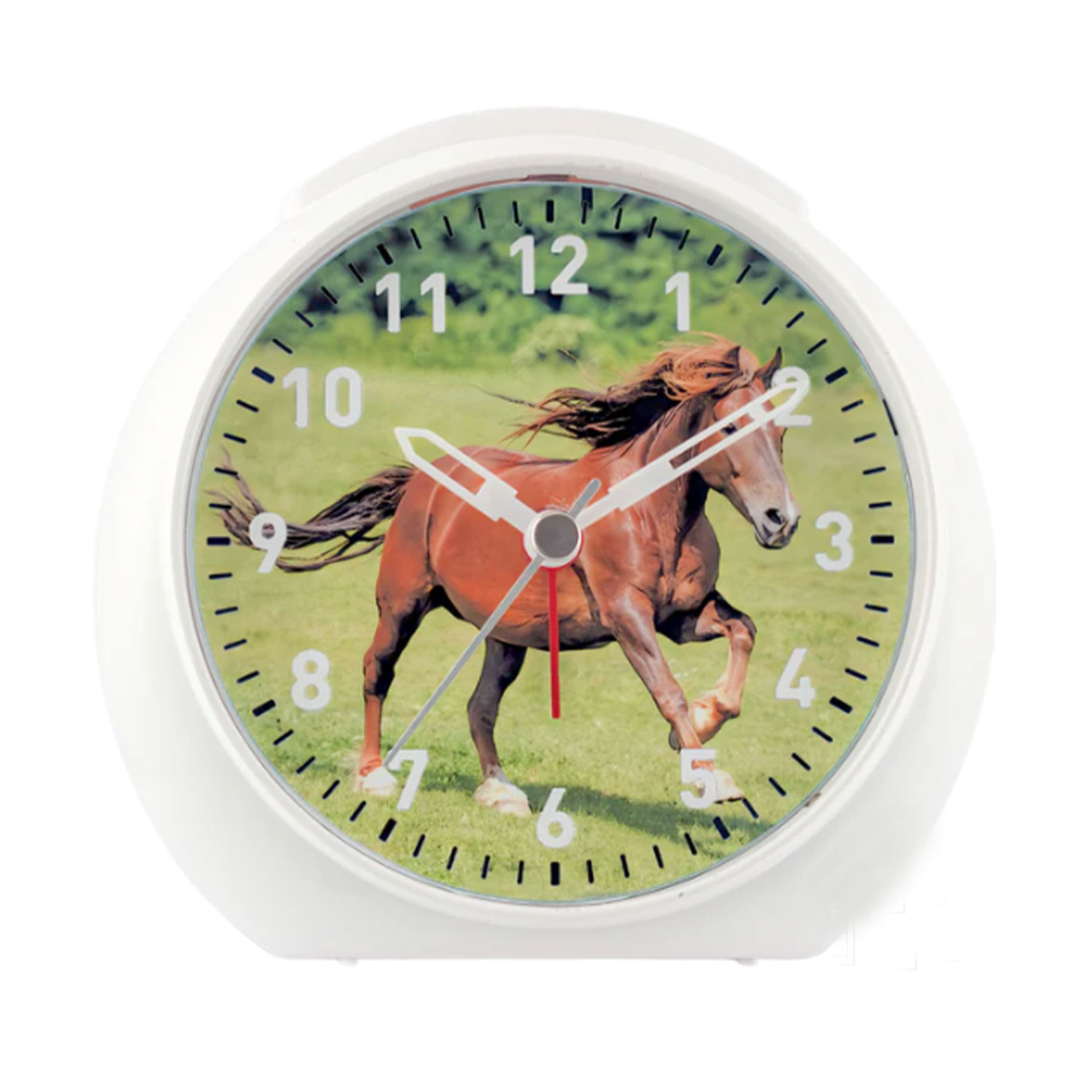EUROTIME Kinderwecker Quarz, Motiv Wiesenpferd