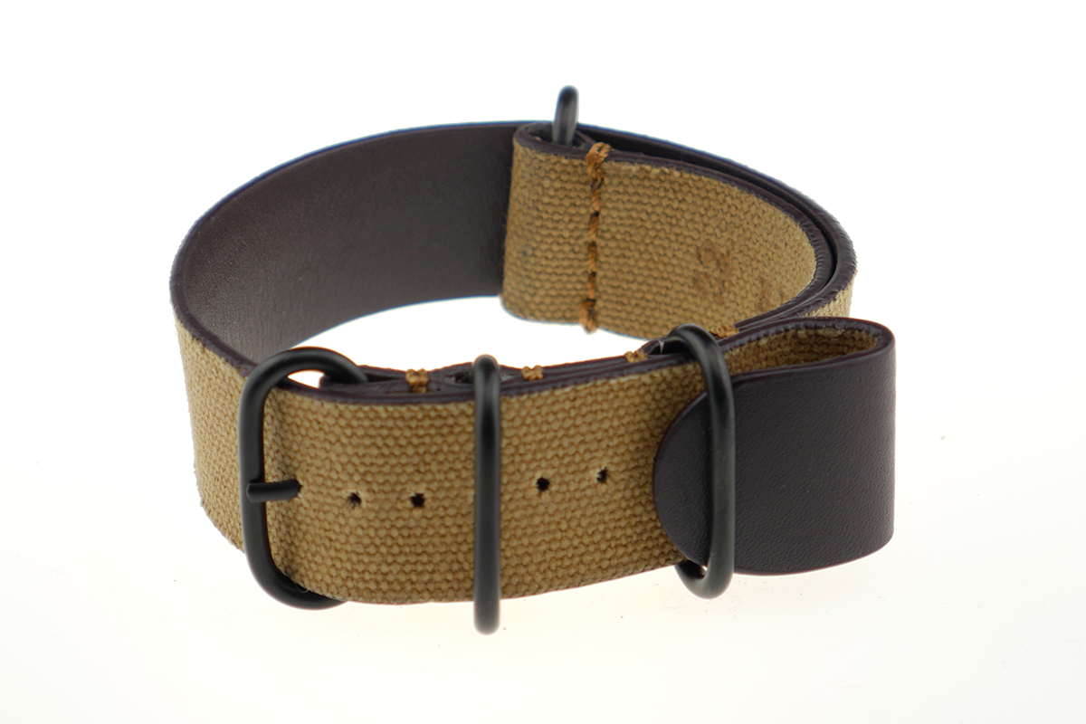 _ Eyelet watch strap Kansas 22mm cognac