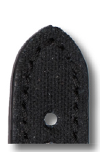 Lederband Mansfield 22 mm zwart