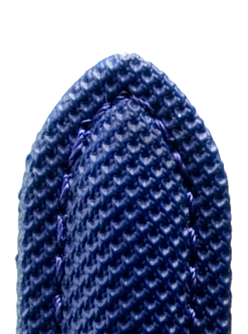 leren band traveller waterproof 18mm donkerblauw gebold