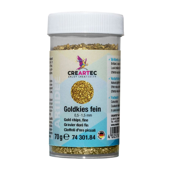 Grind goudkleur fijn, 70gr.