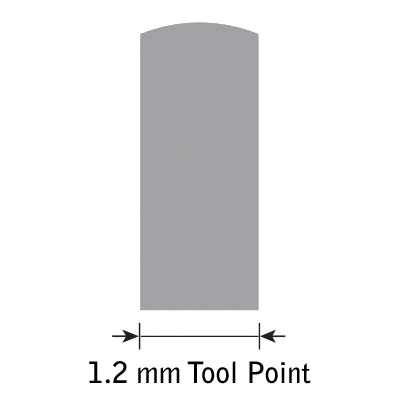 Glensteel Flachstichel parallel Nr.12 - 1,2 mm