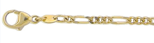 Bracelet gold 333/GG, Figaro 19.00cm