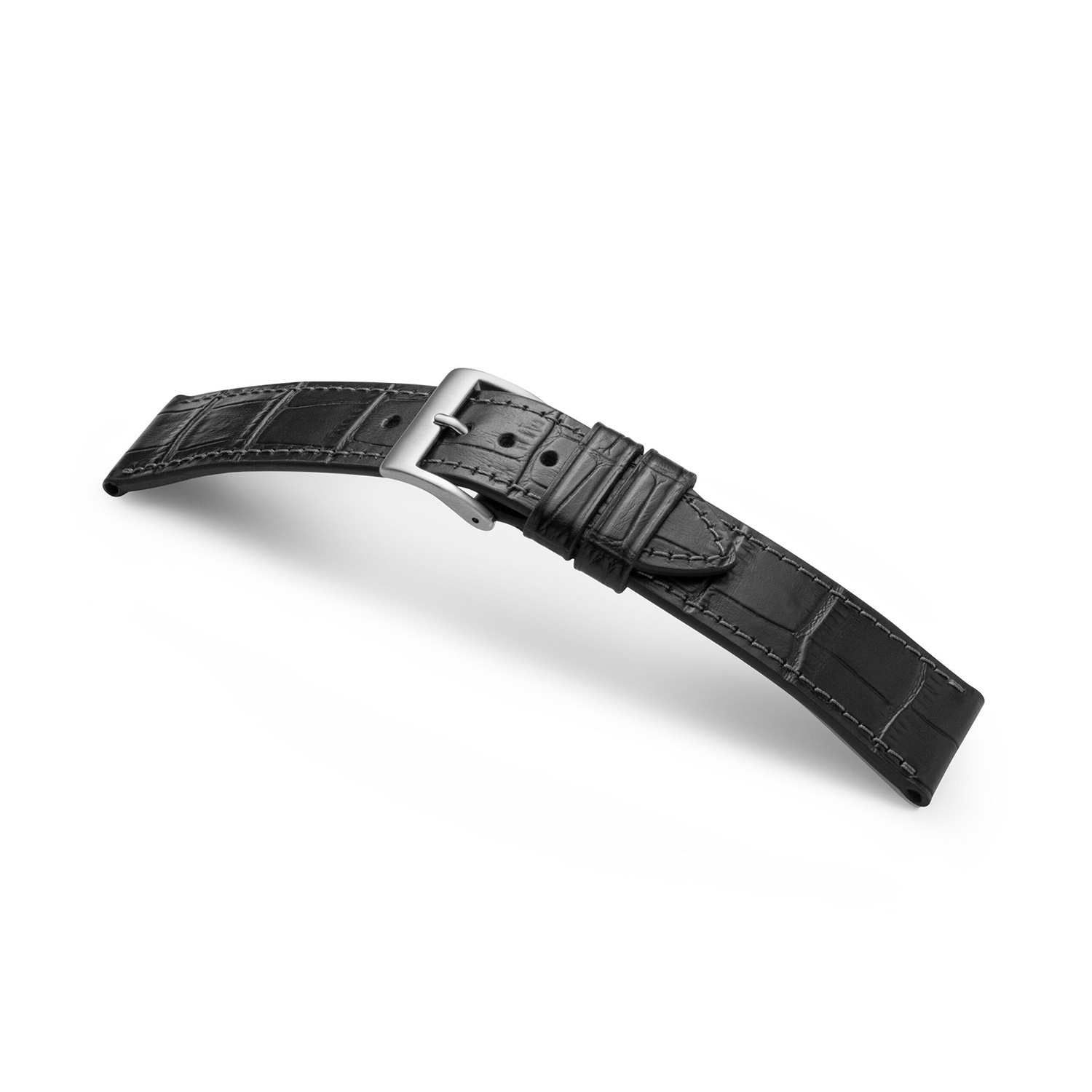 Manufakturwerk leather strap Rothenbaum black 22/20