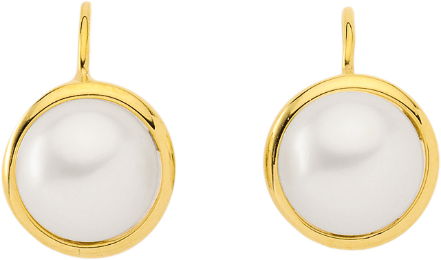 Boutons gold 333/GG, freshwater pearl