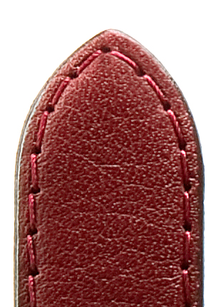 Leather band Derby, 10mm, Bordeaux, sewn