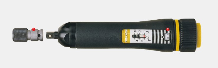 PROXXON MicroClick torque screwdriver MC 5 for 1 - 5 Nm