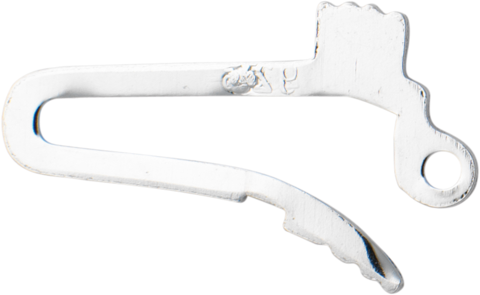 _ Snap for clasp silver 925/- single-row, L 9,00 x W 3,40mm
