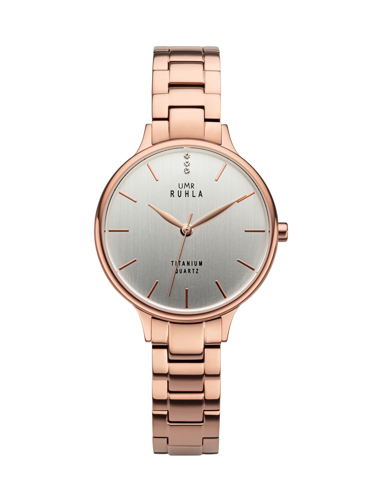 Uhren Manufaktur Ruhla - Armbanduhr Style Titan rosé