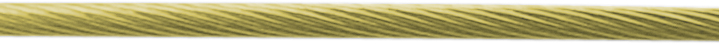 Litze Gold 750/-Gg Ø 1,10mm, fein kordierter Draht nicht ummantelt