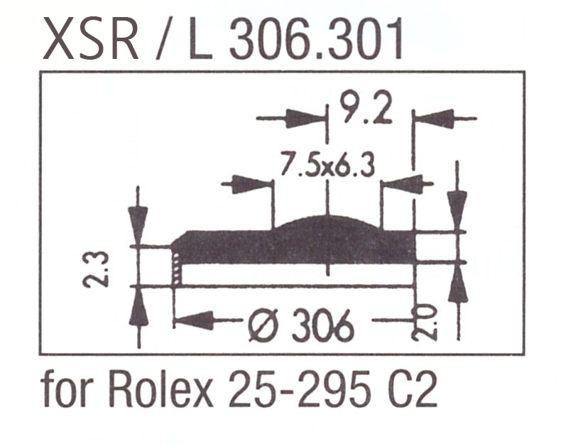 Glass XSR/L 306.301 Sapphire