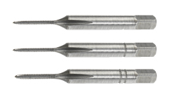 Thread-cutting taps 1.0 mm, set of 3 pieces