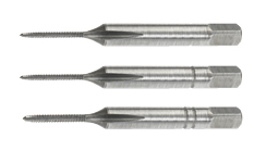 Thread-cutting taps 1.2 mm, set of 3 pieces