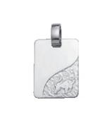 Zodiac silver 925/- Taurus, square