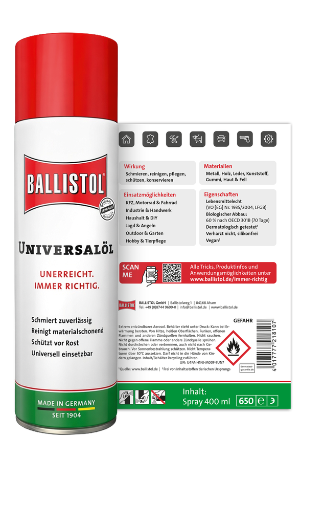 BALLISTOL universele olie spray, 400ml