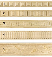 Trim part decorative strip wood