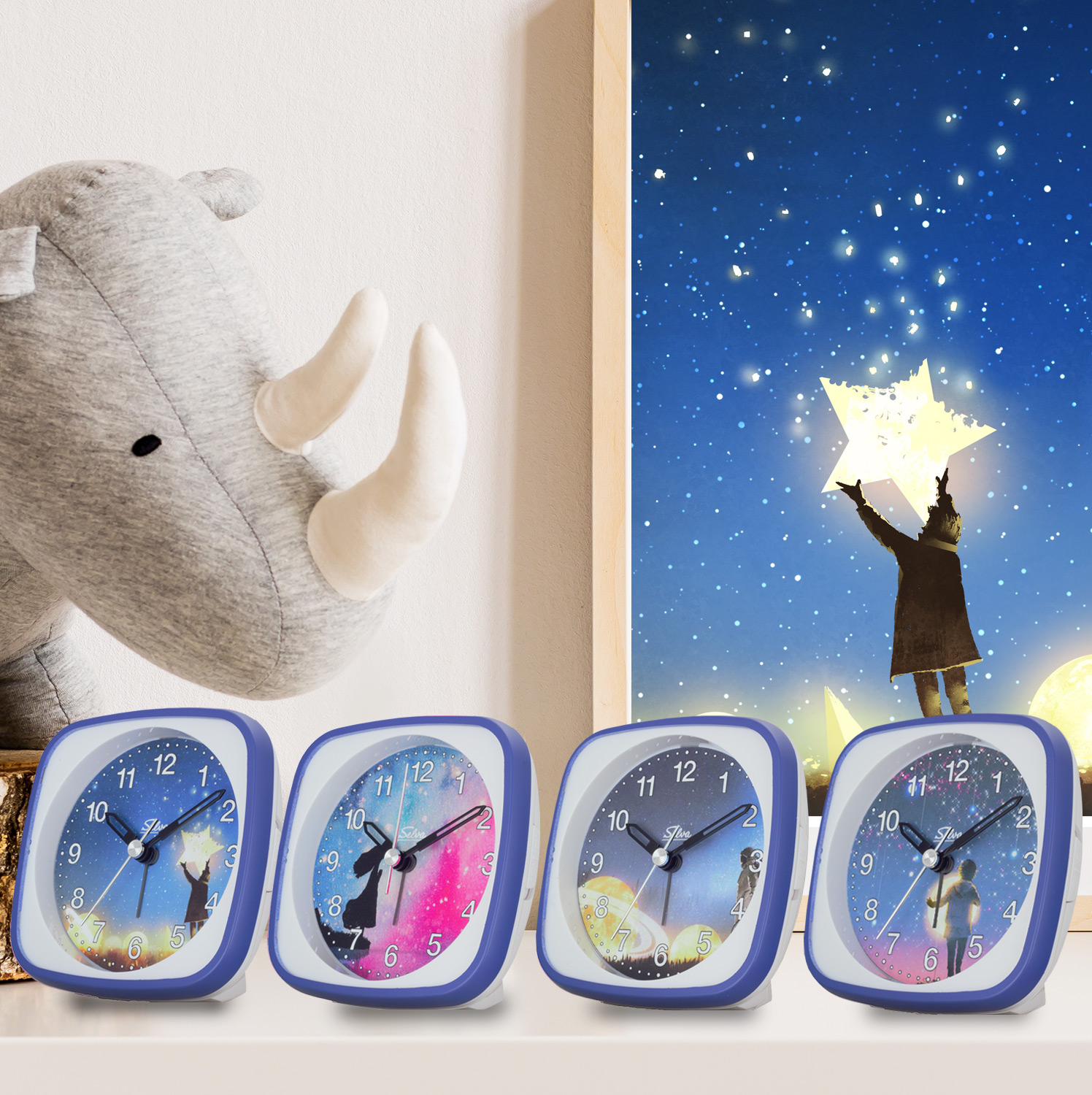 SELVA Exclusive children's alarm clock, silent