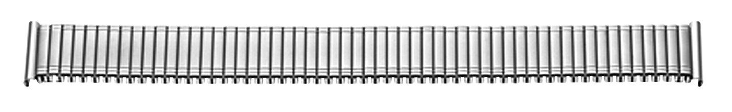Flex-Metallband Edelstahl 12-14mm weiß poliert/mattiert mit Wechselanstoß