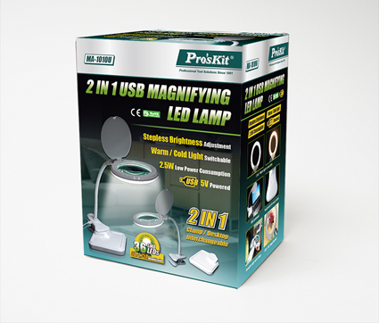 _ LED magnifying lamp with USB connection