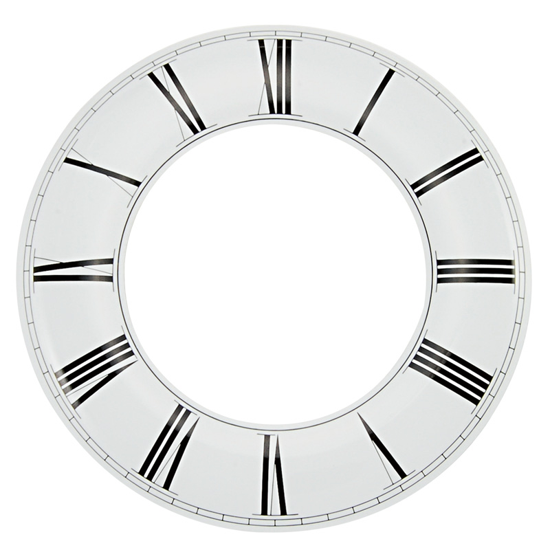 _ Zifferblattreif Aluminium silberfarben Ø 190 mm