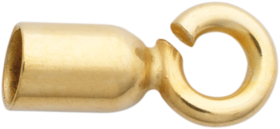 _ Cap gold 333/-Gg inner Ø 2.00mm with small eye, open