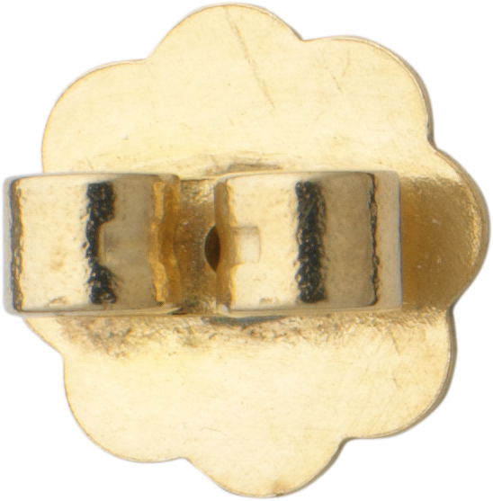 _ Ear stud gold 750/-Gg with plate Ø 8.00mm