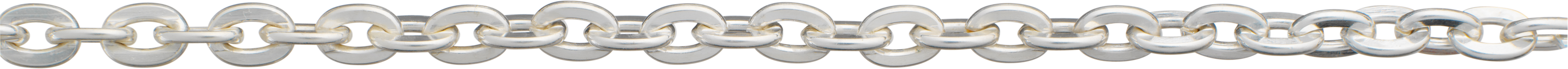 Ankerkette flachgewalzt Silber 925/- 4,40mm, Drahtstärke 1,00mm