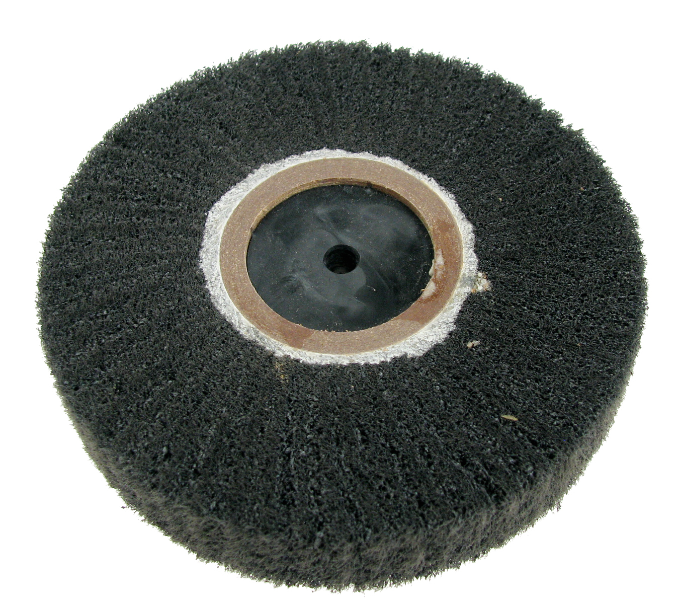 Round satin brush, dia. 100 mm HD (hard) grey