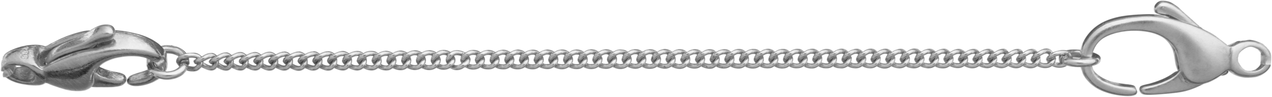 veiligheidsketting schakel zilver 925/- lengte 70,00mm, met open bindringen